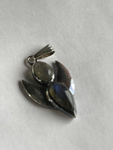Load image into Gallery viewer, Black Opal Sterling silver pendant
