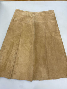 Danier vintage pleated suede skirt 8