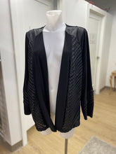 Load image into Gallery viewer, Picadilly pleather detail cardi 2X
