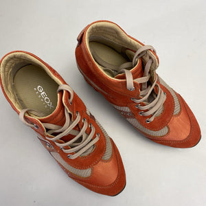 Geox suede/leather/mesh hightop sneakers 38