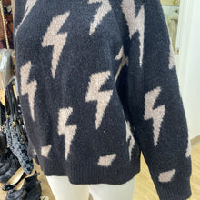 Load image into Gallery viewer, Z Supply lightning bolt print sweater M
