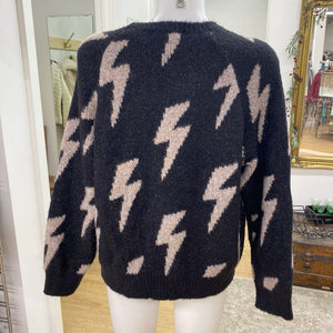 Z Supply lightning bolt print sweater M
