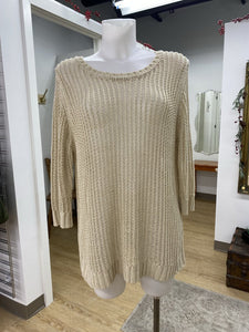 Melanie Lyne loose knit sweater top XL