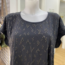 Load image into Gallery viewer, Eileen Fisher silk studded top M
