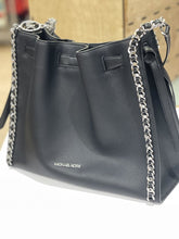 Load image into Gallery viewer, Michael Kors silver chain detail handbag
