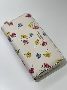 Kate Spade floral full zip wallet