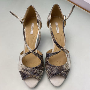 Geox snake print sandals 38