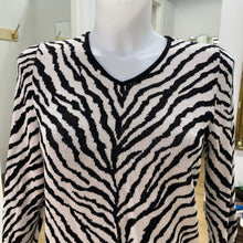 Load image into Gallery viewer, Chicos zebra print sweater 0
