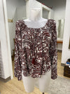 RW&CO paisley boho top M