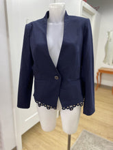 Load image into Gallery viewer, Tommy Hilfiger lace/grommet trim blazer 12
