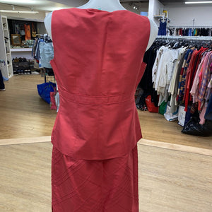 Talbots silk vintage suit (Skirt & top) 10