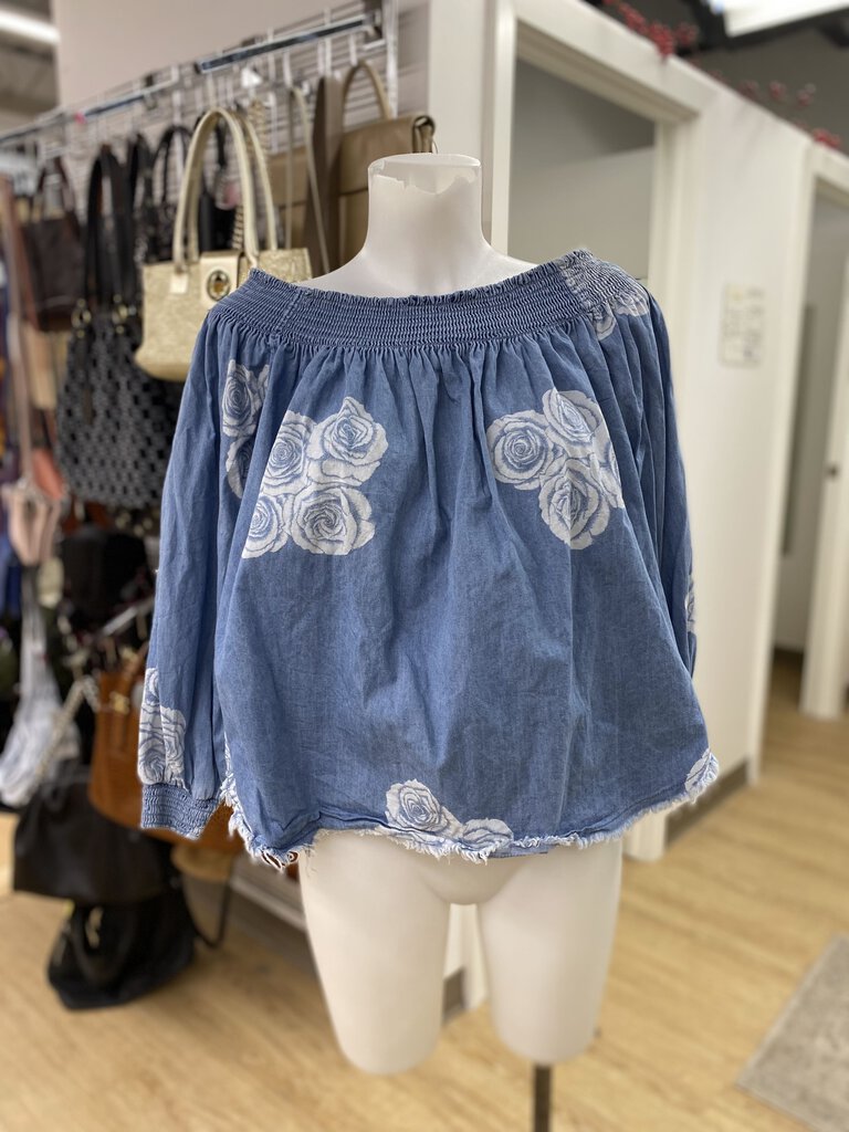 One Tea Spoon chambray top M