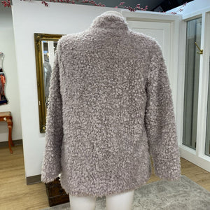 bishop + young faux fur light coat S