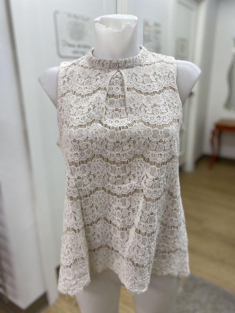 Rose & Olive lined lace top S