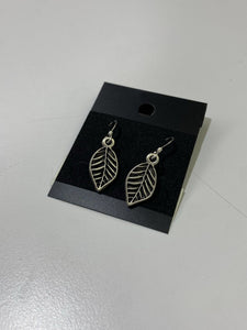 Sterling silver leaf earring